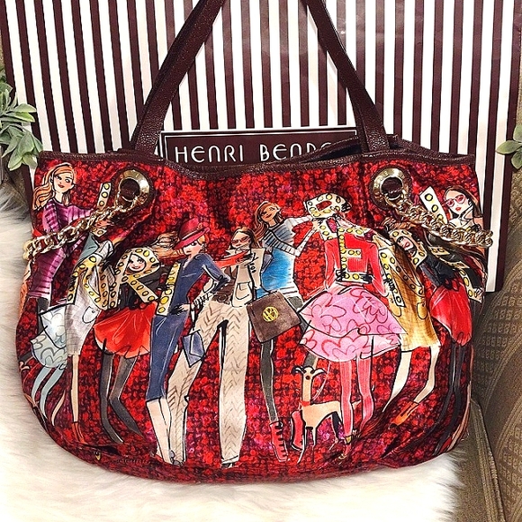 Rare Henri Bendel Izak  Girls in Lights Shopper Tote - Picture 5 of 16